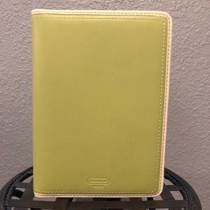 COACH Lime Green Leather Photo Album
